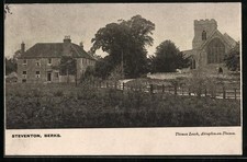 Postcard Steventon/Berks., Church 