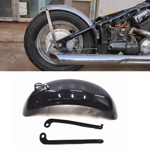 Black rear fender - rear, plate