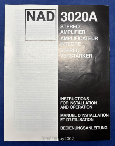 Original nad 3020a amplifier - original,