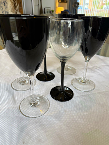 Set black clear - set, stemmed