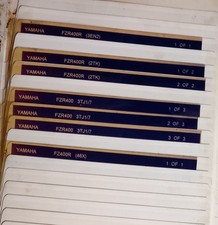 Job Lot 7 Yamaha FZR400/R Japanese Market Parts Microfiche.3EN2/2TK/3TJ1/7/46X