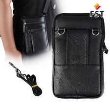 Men genuine leather phone - men,