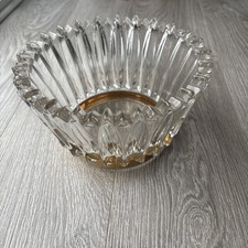 Ribbed Crystal Bowl 7.5 Heavy