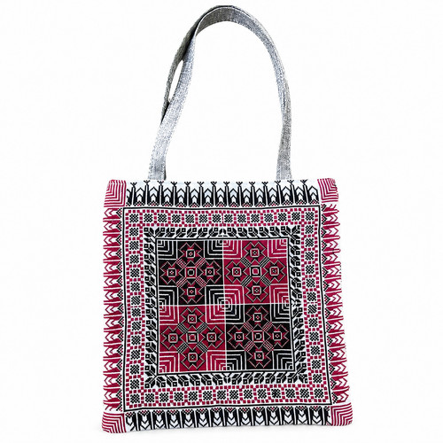 Palestinian embroidered tote - embroidered,