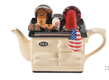 AMERICAN BREAKFAST LARGE AGA STYLE TEAPOT CREAM , NEW, GIFT