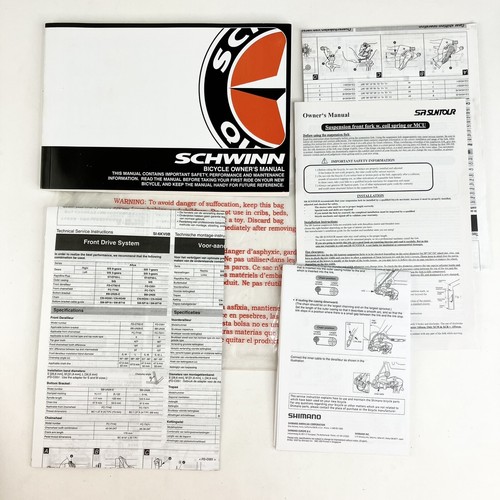 Schwinn bicycle owners manual - schwinn,