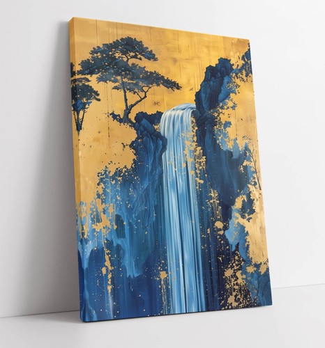Waterfall gold landscape home - waterfall,