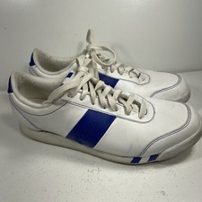 Vintage Reebok G Unit White Blue Leather Retro Sneakers Shoes Womens Size 11.5