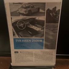 TVR Original Vintage Vixen / M Series Advert / Article