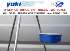 2 YUKI CLIP ON BAIT BOXES FIT