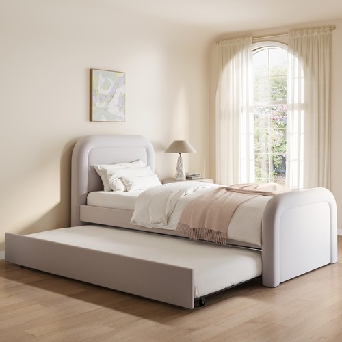Lilac upholstered single - upholstered, guest