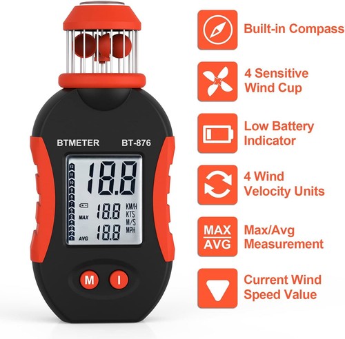 Wind cup anemometer handheld - wind,