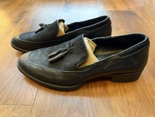 Zara Man Black Tasseled Loafers, Size 8 UK & 42 European Fit Trendy Style