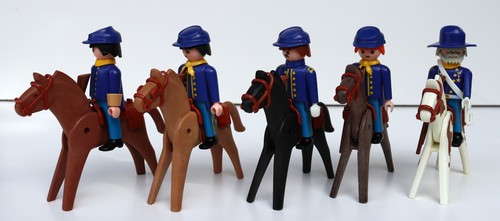 Vintage playmobil cavalry - vintage,