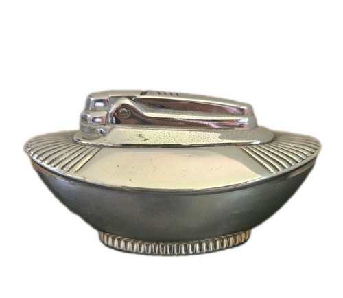 Silver plated ronson table - silver-,