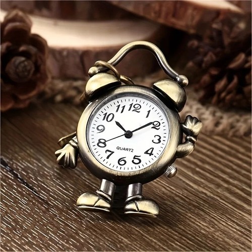 Vintage mini alarm clock - vintage,