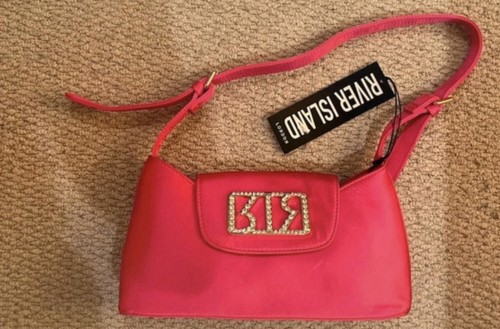 Bright pink satin - satin, river