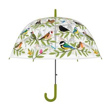 Esschert Design Bird Club Umbrella See Through Dome Shape 31" Diameter Brolly