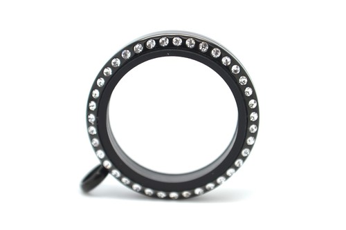 Large black plated - plated, stainless