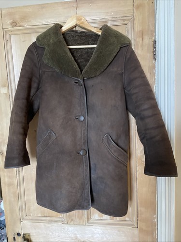 Dark brown sheepskin vintage - sheepskin,