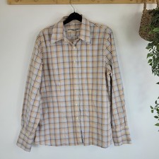 Katharine Hamnett Button-down Women's Shirt Multicoloured Checked Cotton Size 48