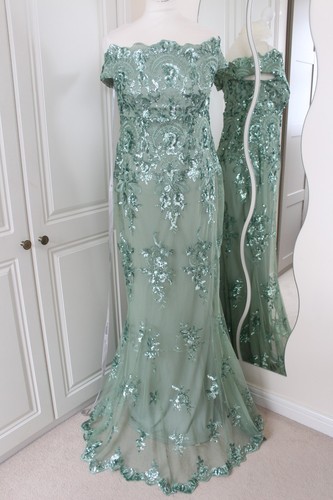 Goddiva bardot sequin green - bardot,
