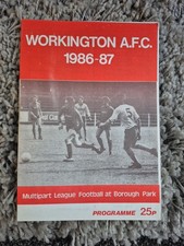 WORKINGTON V MANCHESTER UNITED 1986 PRE SEASON FRIENDLY