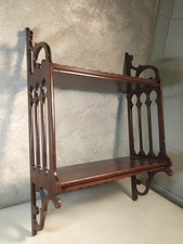 VTG Antique 2 Tier Wall Shelf