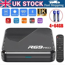 New Android 14.0 TV Box 4G+64GB Quad Core HD 8K HDMI WIFI 5G Media Player.2025