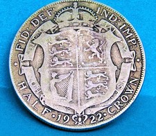 1922 GEORGE V HALFCROWN 2/6
