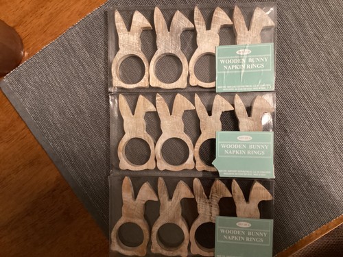 Easter bunny napkin rings - easter,