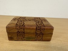 Beautiful Antique Vintage Wooden Jewellery Box Large Size 
