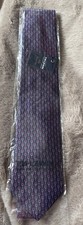 Lewin woven silk tie navy - silk,