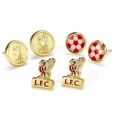 Liverpool FC Stud Earring Set - Brand New Official Merchandise
