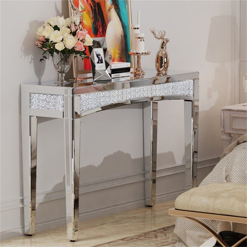 Luxury mirrored console table - mirrored,