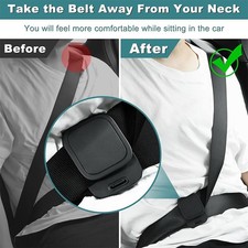2X Car Auto Seat Belt Strap Comfort Adjuster Clips Neck Supports Clamp Clip
