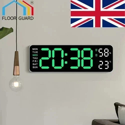 Led silent wall clock - 12",