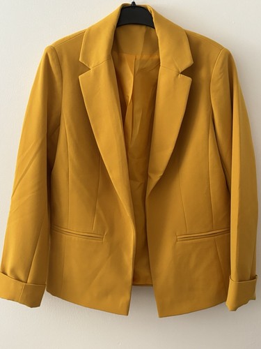 Mustard yellow blazer - mustard,