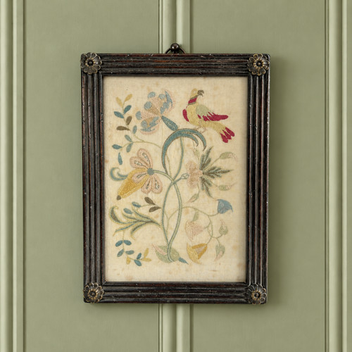 18th century silk embroidery - 18th,