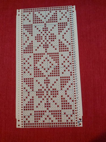 Hand punched punchcard use - punched,