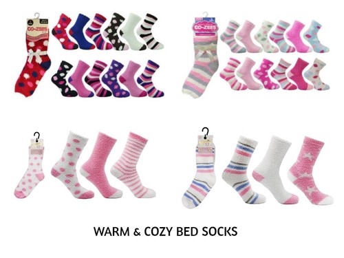 Ladies fluffy bed socks - fluffy,