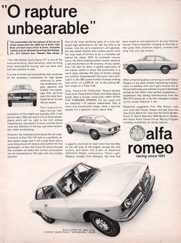 Alfa romeo guilia sprint - romeo,