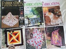 Bundle of 6 Fabrications Quilting For You Magazines 2000-2004 80 Pages each