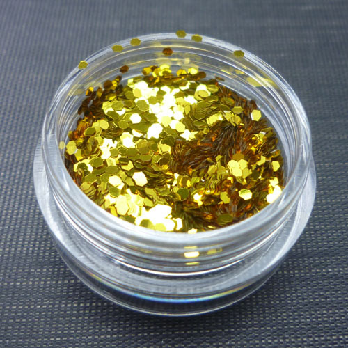 1mm hexagon glitter - glitter, pot