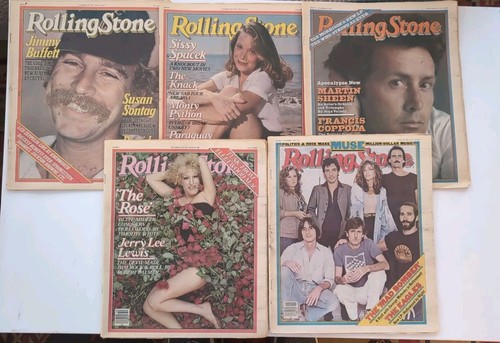 Rolling stone magazine - lot, (5)