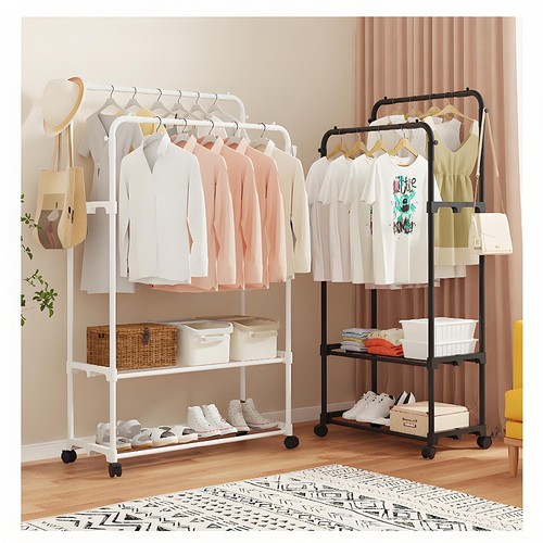 Heavy duty bamboo - clothes, rail
