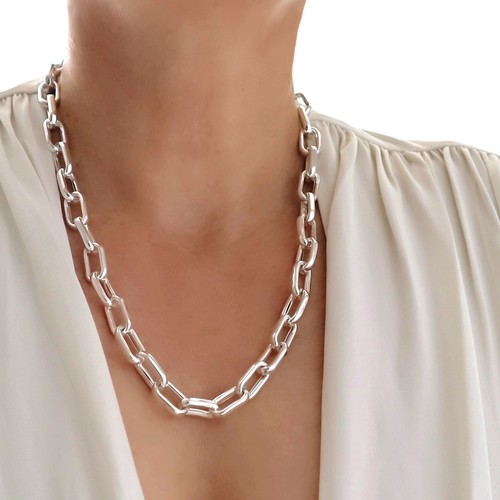 Chunky chain necklace 925 - chain,