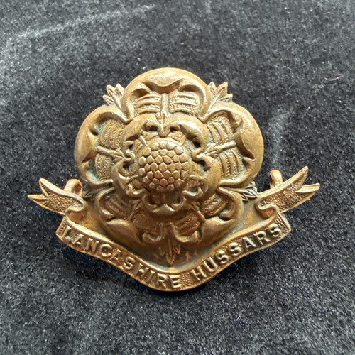 Lancashire hussars cap badge - lancashire,