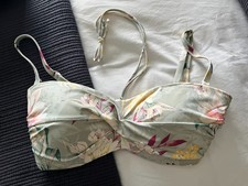 triumph floral strapless bikini top size 36D