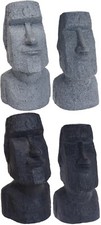 Easter Island Head Statue Indoor Home Outdoor Garden Decor Display Moai Ornament